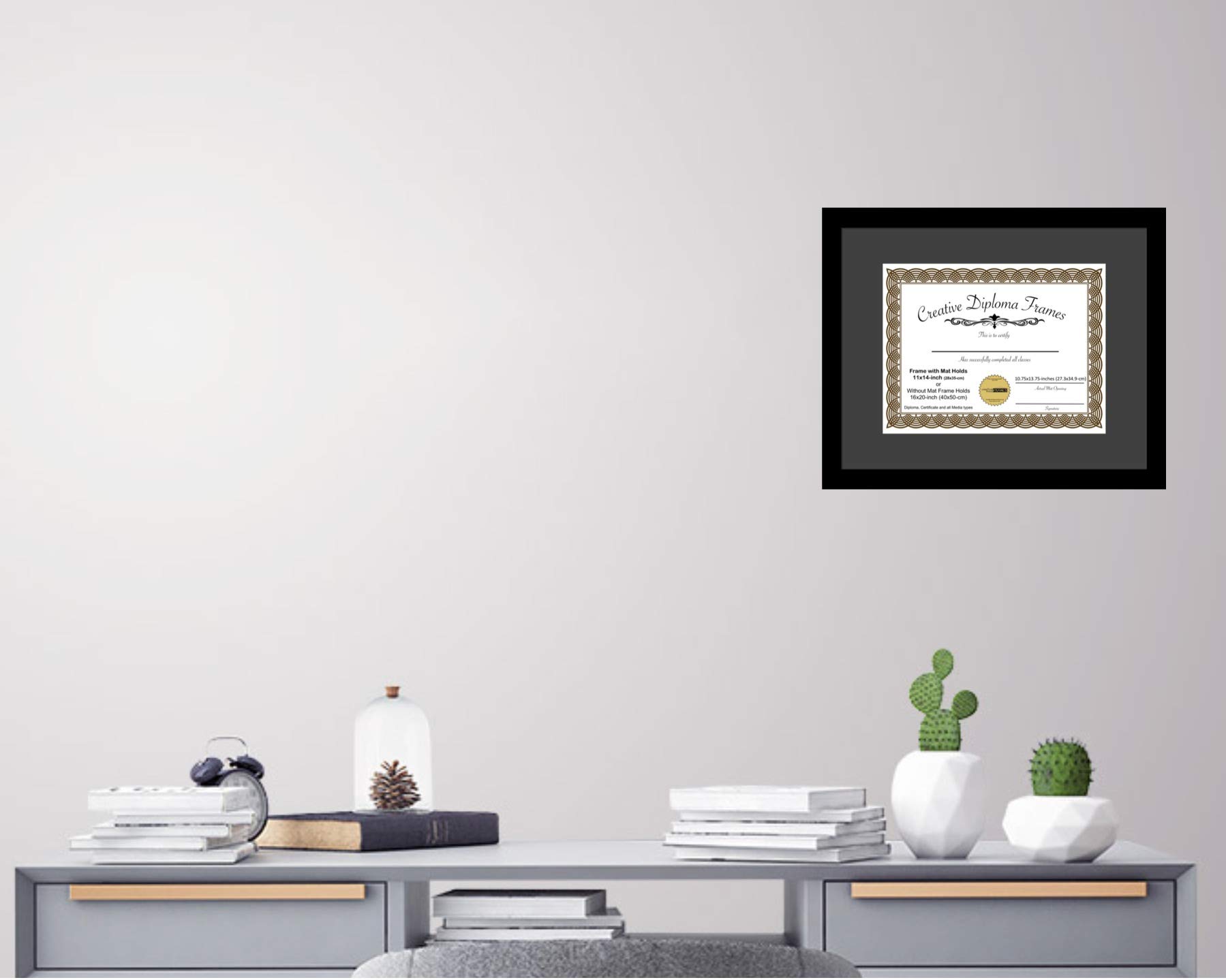 Amazon.co.jp: Creative Picture Frames 16x20 クラシックブラック卒業